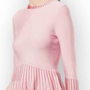 Johnathan Simkah Pink Long Sleeve Ruffle Top - L
